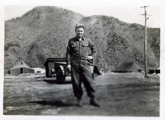 JR Bradley 3-10-53 Korean War on Guard Duty
