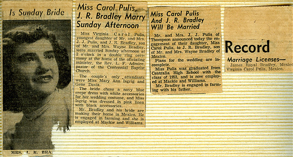 JR and Carol wedding story
